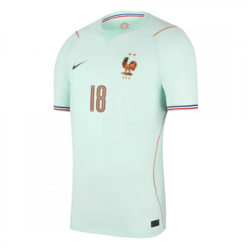 Frankrike Warren Zaire-Emery #18 Replika Bortatröja VM 2026 Kortärmad